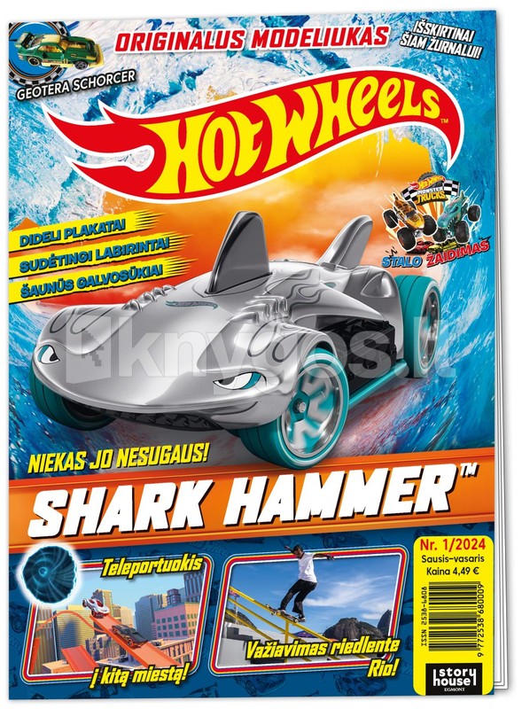 Hot Wheels Greiti ratai Žurnalas Nr 1 2024