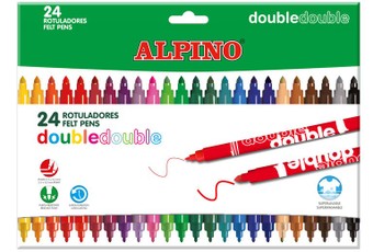 Flomasteriai ALPINO Double 20sp+4sp