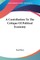 A Contribution To The Critique Of Political Economy