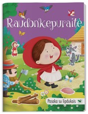 Pasaka su lipdukais. Raudonkepuraitė