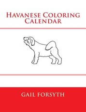Havanese Coloring Calendar
