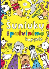 Šuniukų spalvinimo knygelė