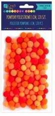 Akriliniai burbuliukai oranžiniai 120vnt. 1cm