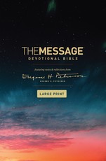 The Message Devotional Bible, Large Print (Hardcover)