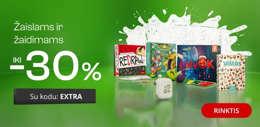 ŽAISLAMS IR ŽAIDIMAMS - nuolaidos iki -30%!