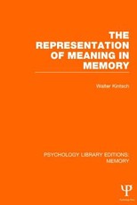 The Representation of Meaning in Memory (Ple: Memory)