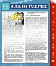 Business Statistics (Speedy Study Guides)