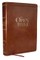 The Open Bible: Read and Discover the Bible for Yourself (Kjv, Brown Leathersoft, Red Letter, Comfort Print)