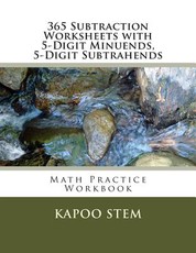 365 Subtraction Worksheets with 5-Digit Minuends, 5-Digit Subtrahends