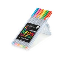 Ypač ploni neoniniai rašikliai Staedtler Triplus Fineliner, 0.3 mm, 6 sp.