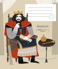 Sąsiuvinis linijomis MINDAUGAS KARALIUS, 12 lapų