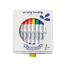 Išplaunami markeriai JAQ JAQ BIRD „Wishy Washy“, 9 vnt. Išplaunami markeriai JAQ JAQ BIRD „Wishy Washy“, 9 vnt.