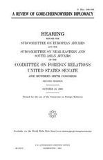 A review of Gore-Chernomyrdin diplomacy