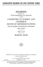 Legislative hearing on 21st century cures