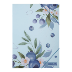 Aplankas su guma A4 ARABESKI PP su uogomis