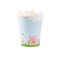 Vienkartiniai puodeliai su dekoratyviniais apvalkalais „Happy Farm“, 250 ml, 8 vnt.