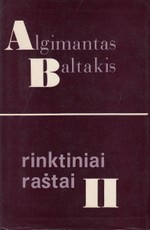 Algimantas Baltakis. Rinktiniai raštai II tomas
