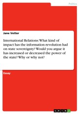 Vetter, J: International Relations: What kind of impact has