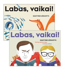 Rinkinys Labas, vaikai! Nr 1+ Nr 2 Skaitymo užduotys. Skirtingi skaitymo lygiai 6-8 metų vaikams