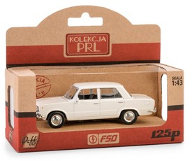 Modelinis automobilis FIAT 125p (PRL), baltas