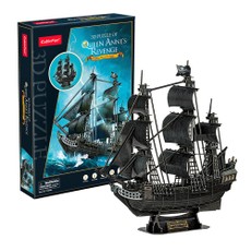 3D dėlionė — piratų laivas „Queen Anne“