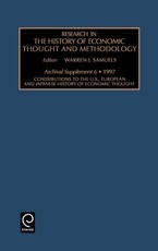 Contributions to the U.S., European and Japanese History of Economic Thought