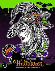 Happiness Halloween Coloring books for Adults