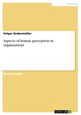 Aspects of human perception in organizations