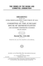 The crimes on the books and Committee jurisdiction