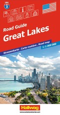 Hallwag Strassenkarte USA, Great Lakes 1:1 Mio.