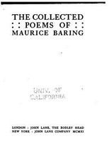 The Collected Poems of Maurice Baring