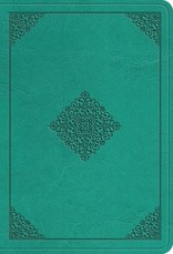 ESV Value Large Print Compact Bible (Trutone, Teal, Ornament Design)