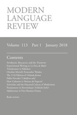 Modern Language Review (113