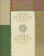 Konstantinas Sirvydas. Punktai sakymų Gavėniai