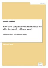 How does corporate culture influence the effective transfer of knowledge?