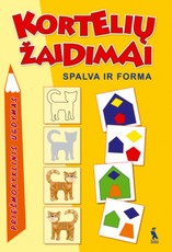 Kortelių žaidimai. Spalva ir forma.