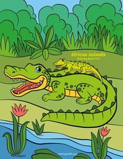 African Animals Coloring Book 5 & 6
