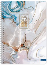 Knyga su spirale A5 80lap 70g lang MARBLE