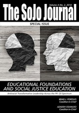 The SoJo Journal Volume 4 Number 2 2018 Educational Foundations and Social Justice Education