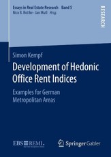 Development of Hedonic Of¿ce Rent Indices