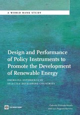 Design and Performance of Policy Instruments to Promote the Development of Renewable Energy