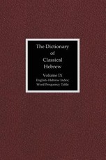 The Dictionary of Classical Hebrew, Volume 9
