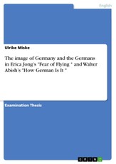 The image of Germany and the Germans  in Erica Jong's "Fear of Flying " and Walter Abish's "How German Is It "