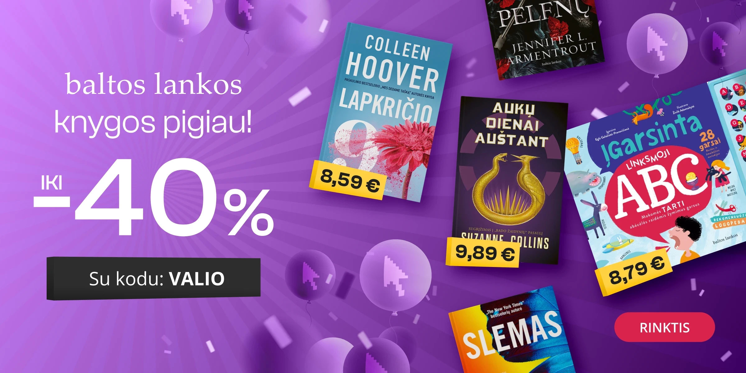 LEIDYKLOS BALTOS LANKOS KNYGOS - extra nuolaidos iki -40%!