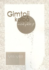 Gimtoji kalba mokykloje VII-VIII (2019)