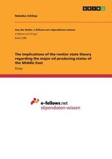 The implications of the rentier state theory regarding the major oil-producing states of the Middle East