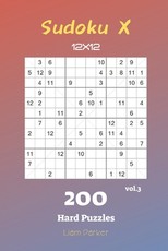 Sudoku X 12x12 - 200 Hard Puzzles vol.3