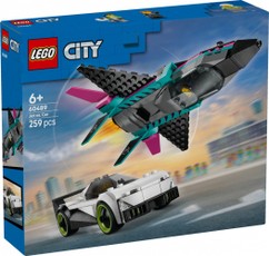Blocks City 60489 — reaktinis lėktuvas prieš automobilį