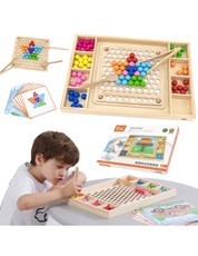 Medinis Montessori kamuoliukų gaudymo ir derinimo žaidimas VIGA