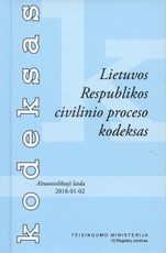 Lietuvos Respublikos civilinio proceso kodeksas. 18 laida. 2018 m. sausio 2 d.